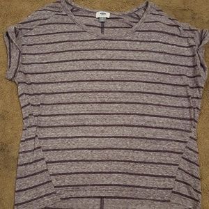 Purple striped shirt